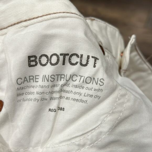 J.Crew Women's Bootcut Jean Off White Size 29S - Picture 8 of 10